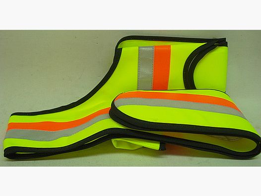 Chaleco de señalización para perros tamaño 2 - Circunferencia del cuello: 50 - 70 cm