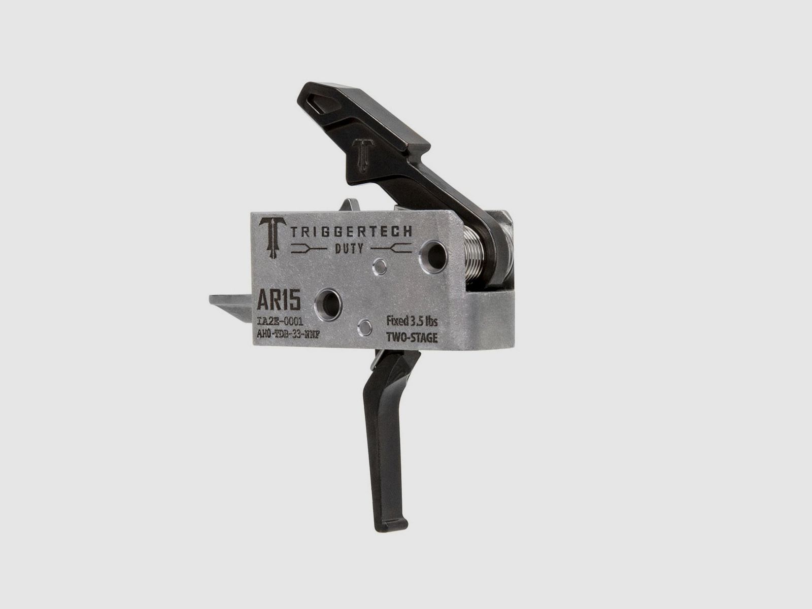 Duty 2-Stage fix 3,5 lbs diritto nero AR15, immagine 3 di 5