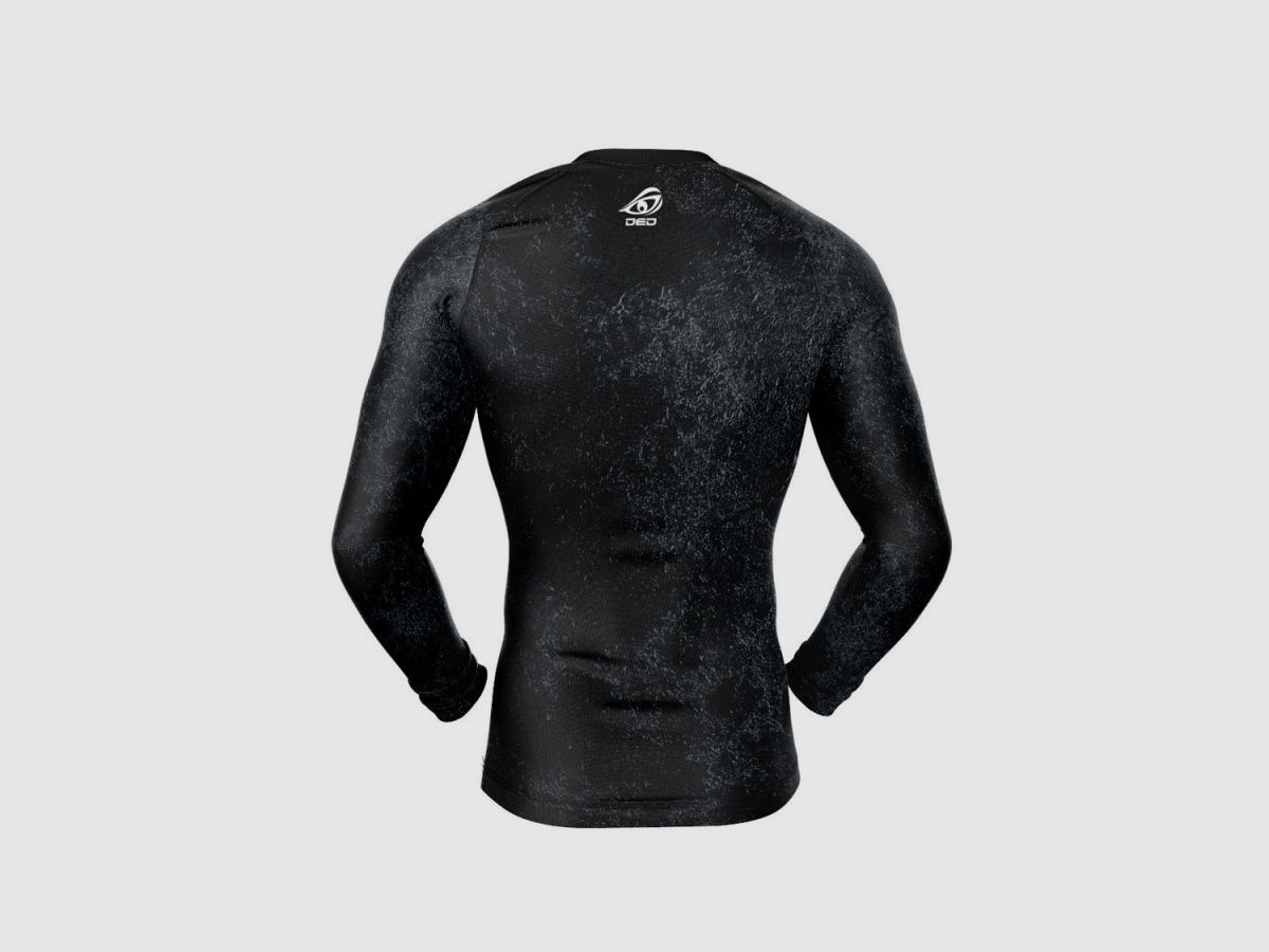 DED IPSC Competizione Maglietta a Compressione a Maniche Lunghe Scura, taglia: XXL, Tipo di abbigliamento: Bambini, immagine 2 di 3