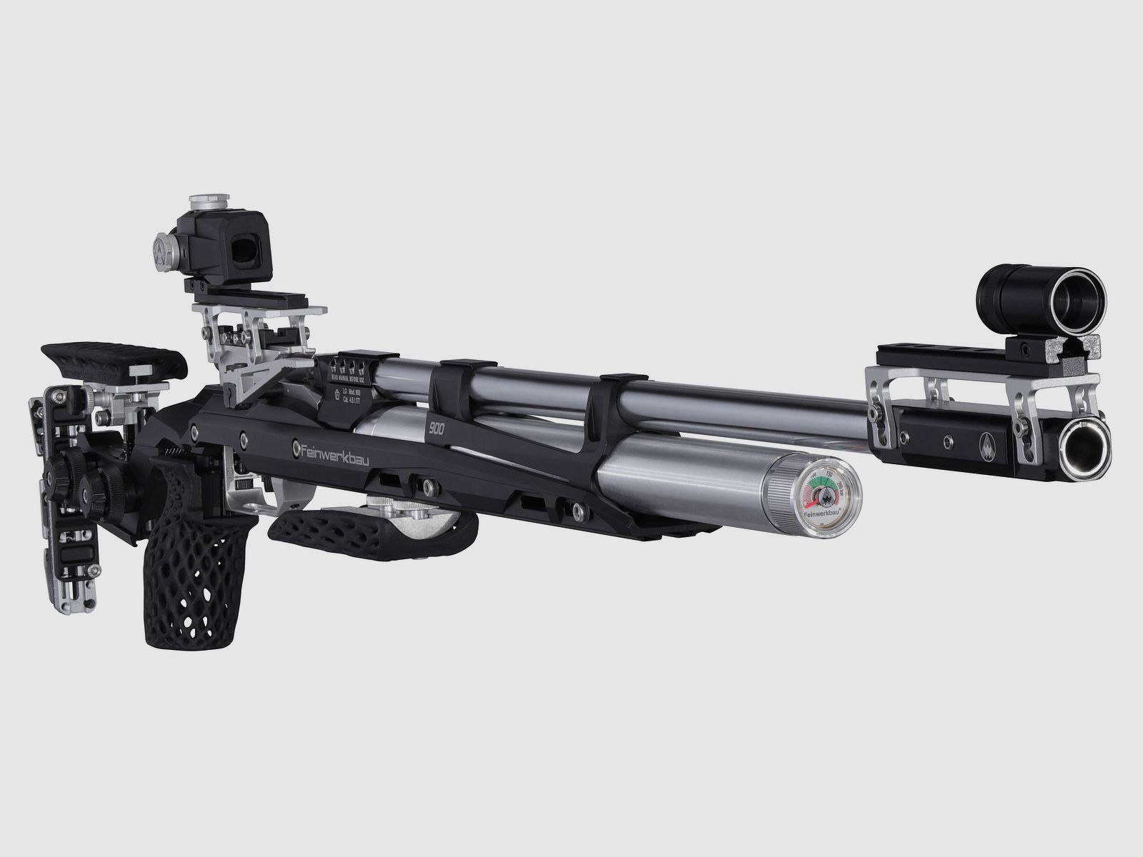 Feinwerkbau 900 Alu zwart MeshPro handsteun, rechts