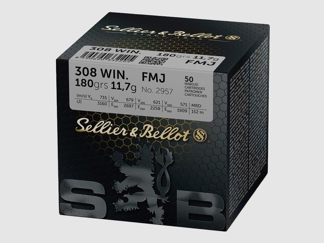 SELLIER BELLOT 308 WIN 180 GRS, immagine 1 di 3