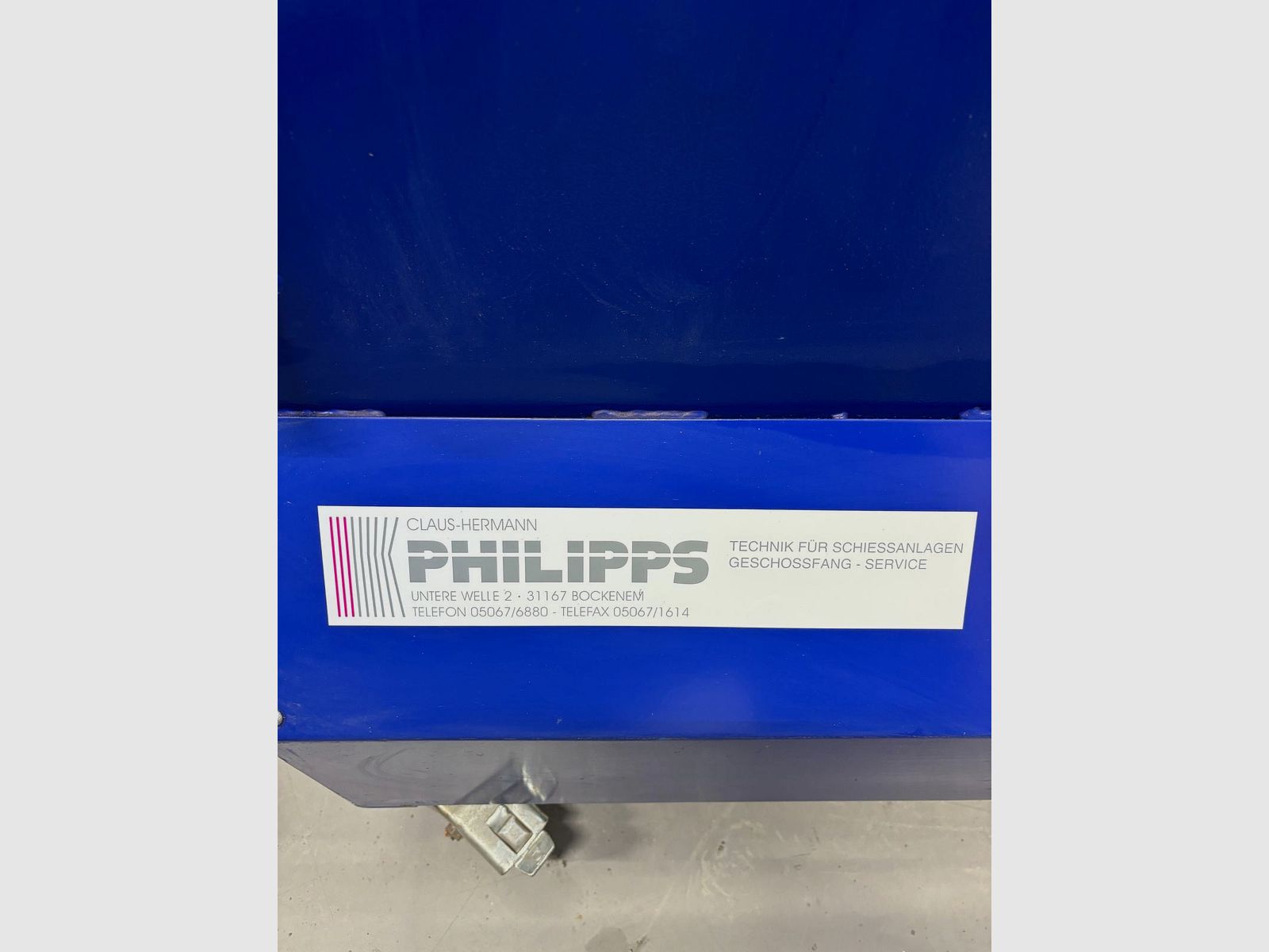 Strzałowy pochłaniacz energii 7000 dżuli stanowisko testowe