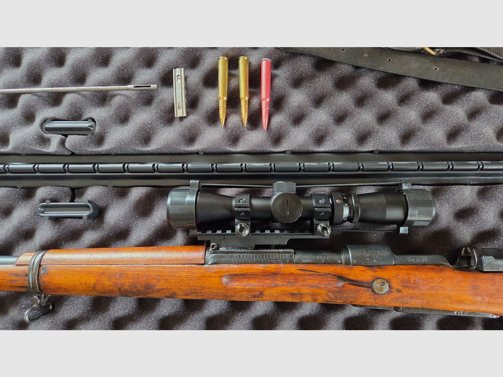 Mauser G98*Kal. 8x57 IS*Telescopisch vizier*Totale lengte 1250 mm*Loop 740 mm
