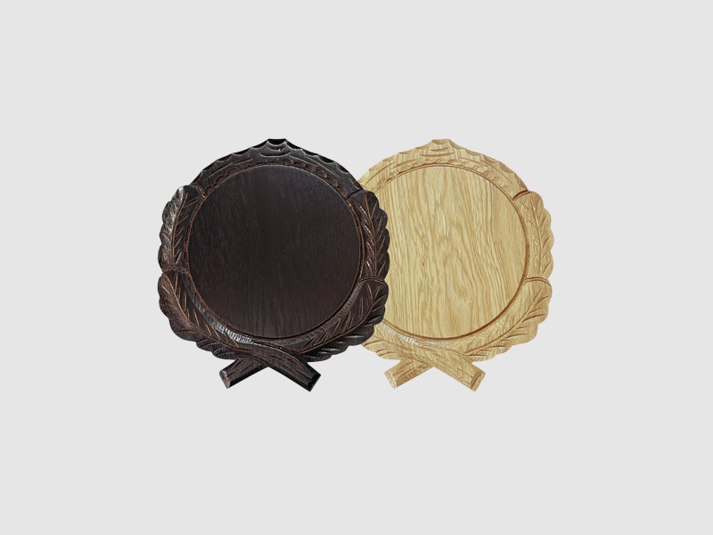 Planche avec sanglier 21 cm Marron foncé