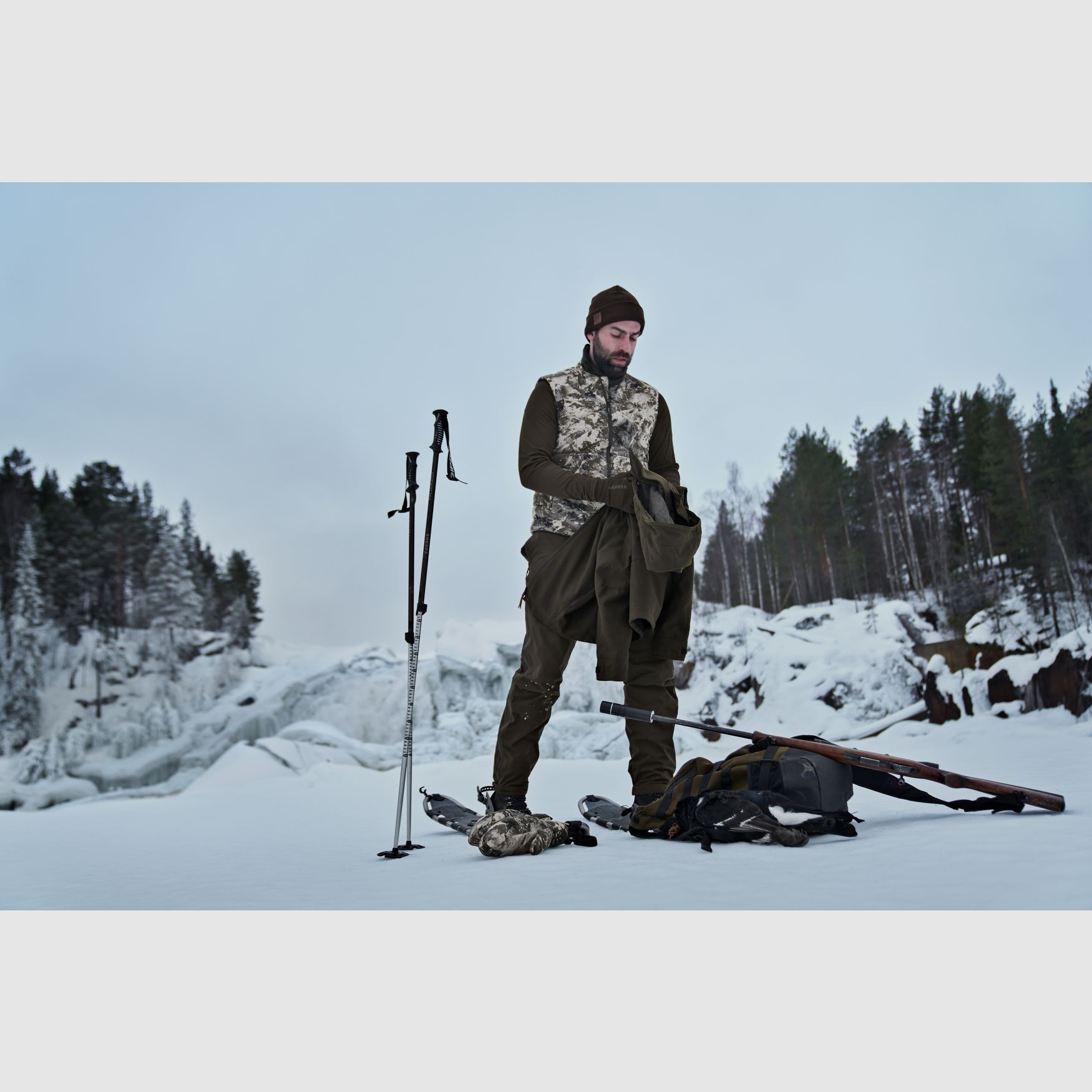 Härkila Camo HSP Insulated Waistcoat - AXIS MSP®Mountain, afbeelding 3 van 6