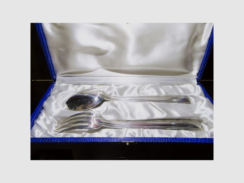 Silber Art Deco Jugendstil Besteck Löffel Gabel Dixi Paris