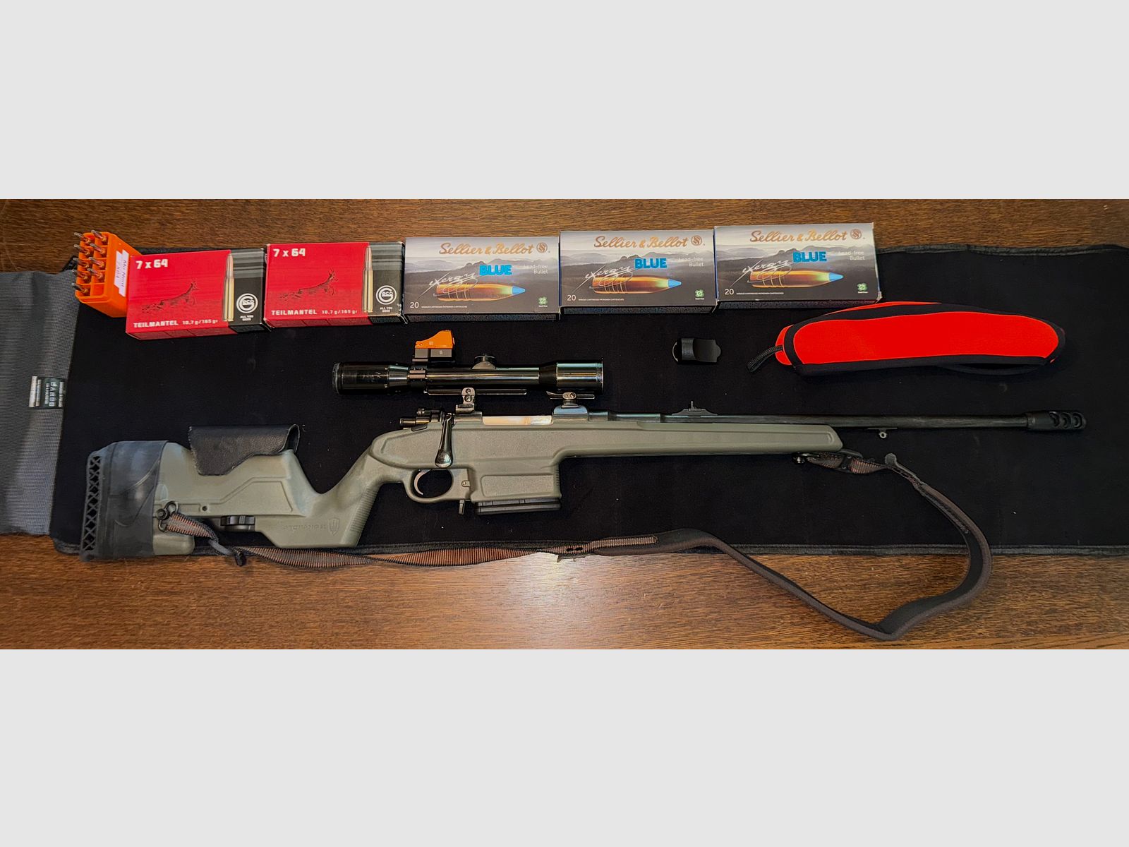 Heym 7x64 Hensoldt 1,5-6x36 Doctersight Archangel-Schaft inkl.Munition