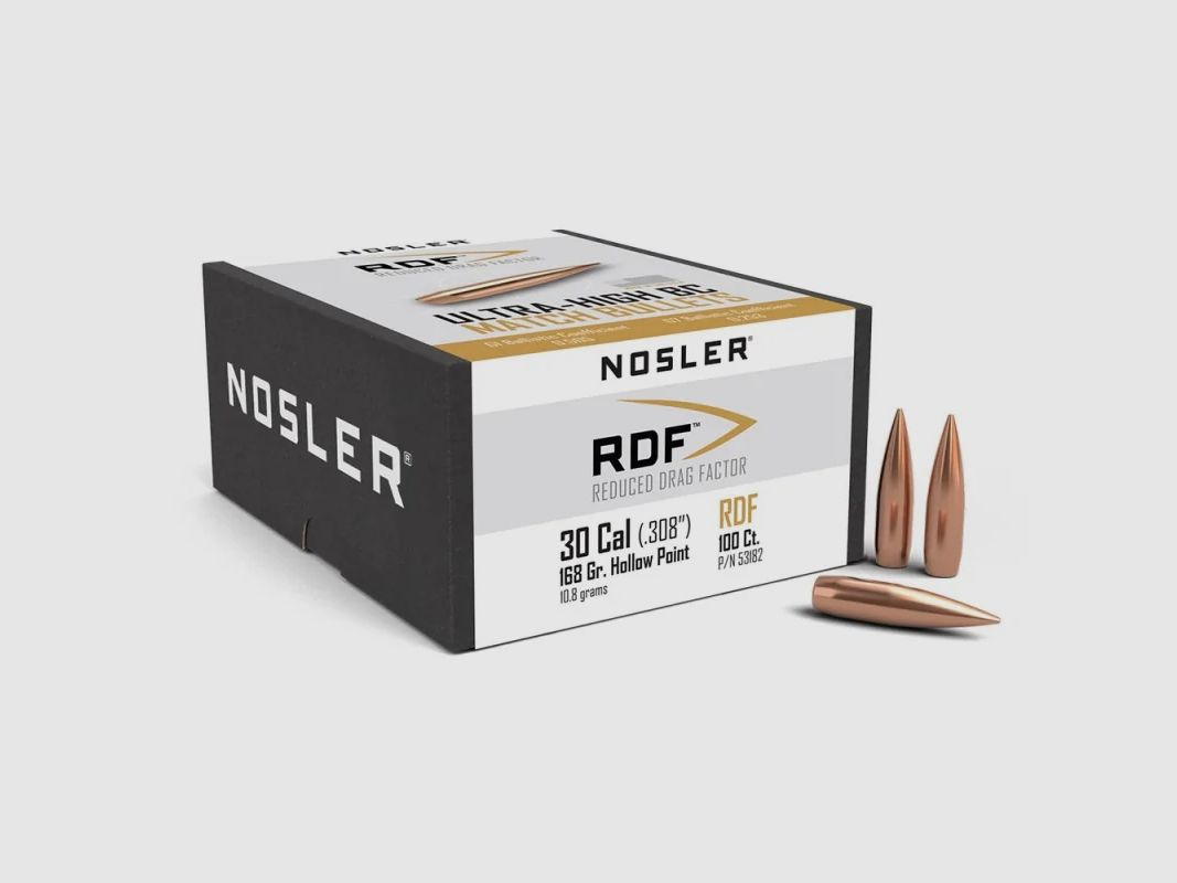 POCISKI NOSLER .308 RDF 10,8G / 168GR 100SZT