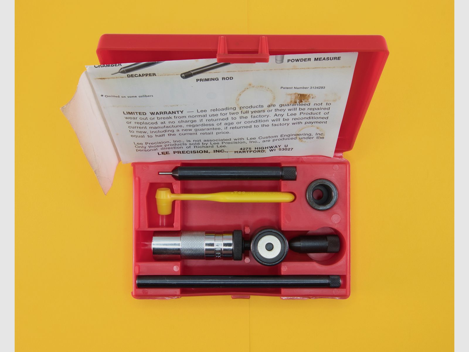 Vintage LEE Wiederlader Handmatrizensatz Lee Precision 90263 Classic Loader Calibre 45 Colt / 45 Long Colt