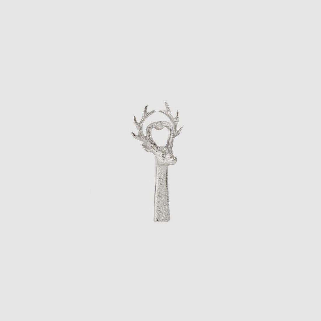 Lovergreen Kunst des Tisches Motiv Flaschenffner Aluminium Hirsch