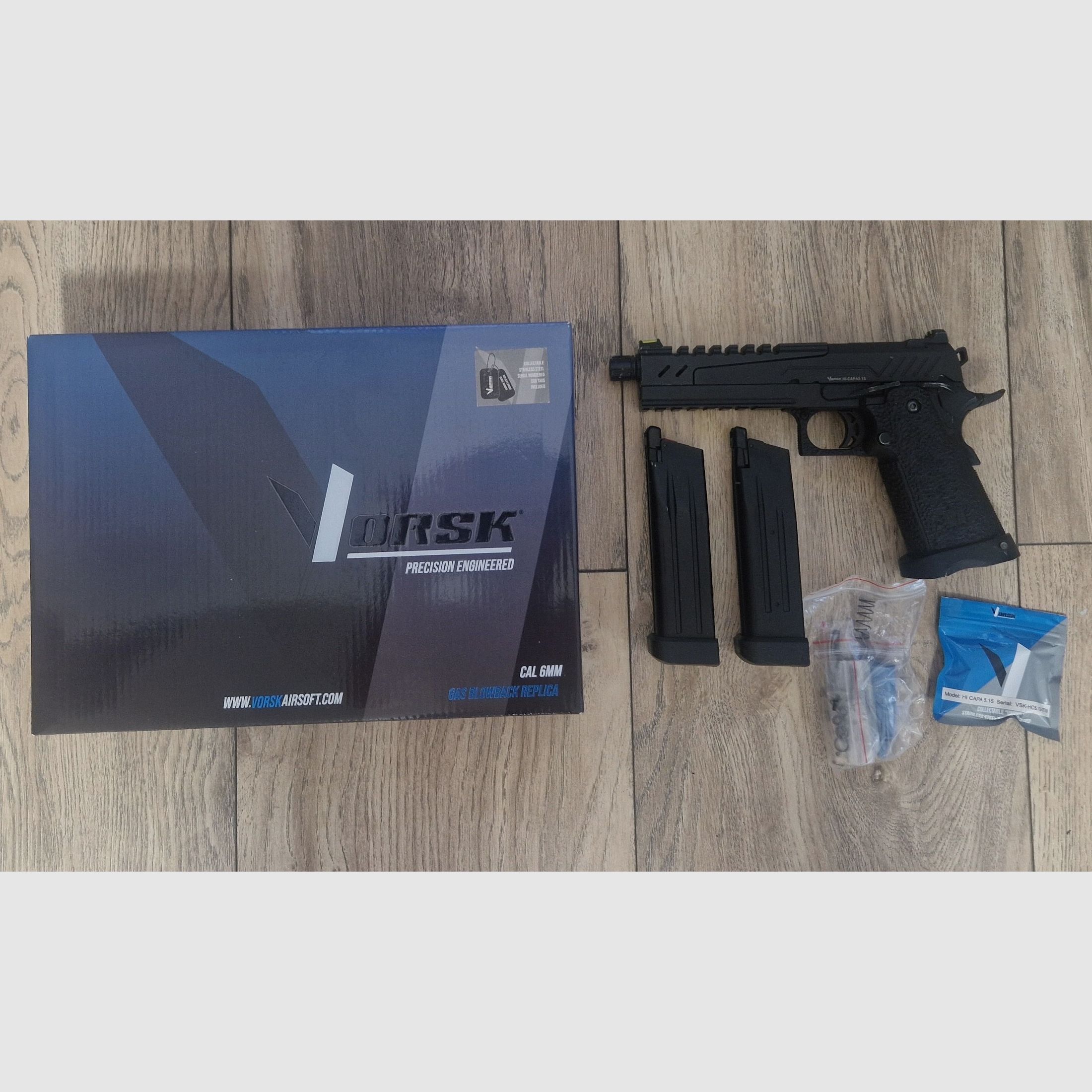 VORSKI Hi Capa 5.1 Split Slide GBB Softair Pistole