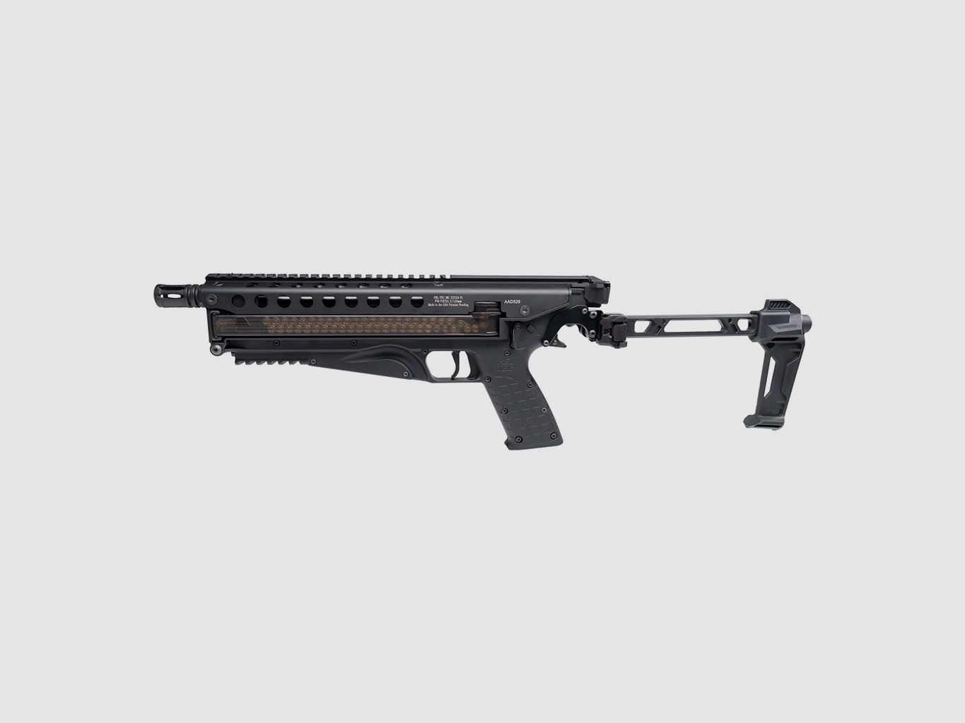 Kel-Tec P50 Defender .5.7x28, zwart, met klapkolven, afbeelding 2 van 3