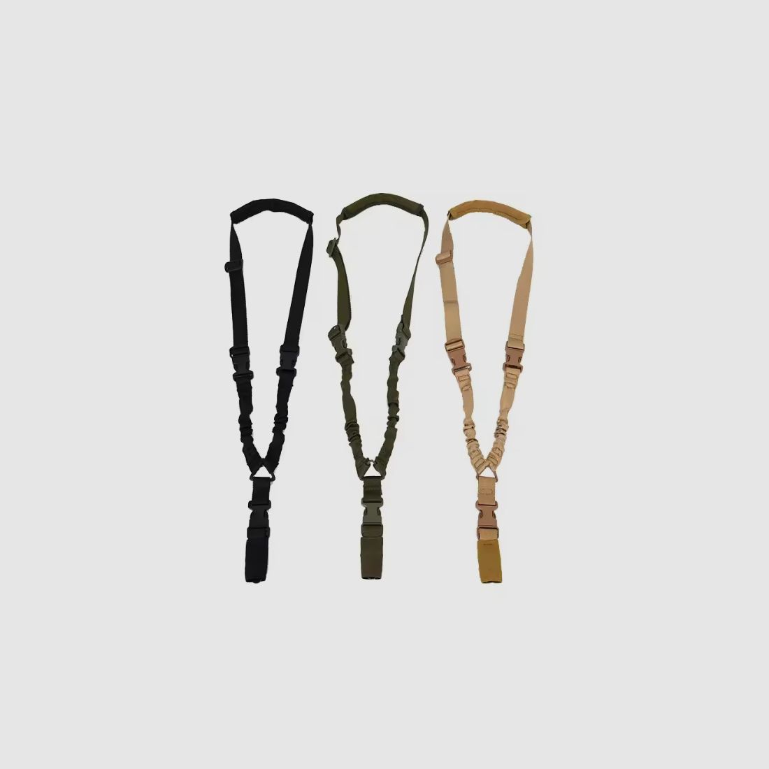 Sangle tactique, sangle de transport Bungee, sangle à 1 point, sangle à point unique avec mousqueton en métal