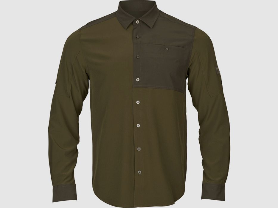 Härkila Logmar Lightweight Verde Oliva Oscuro/Verde Sauce Camisas de Caza y Ocio para Hombres