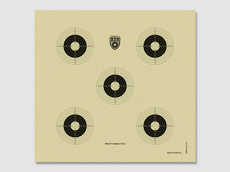 Krüger BDS ZF Scheibe 50m à100 55x52cm