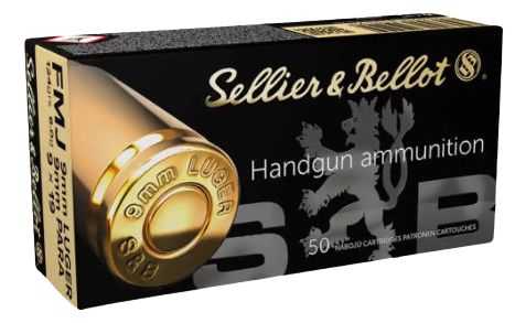 Sellier & Bellot 9 mm Luger Vollmantel 8,0g/124grs.