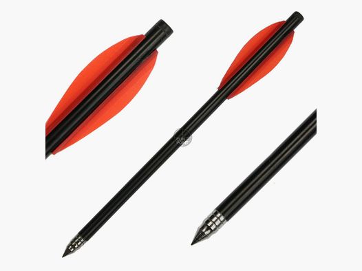 X-BOW FMA Premium Bolzen für Pistolenarmbrüste - 10er Pack - Farbe: Rot