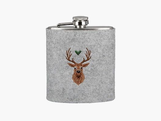 Gilde Flask Deer with Heart