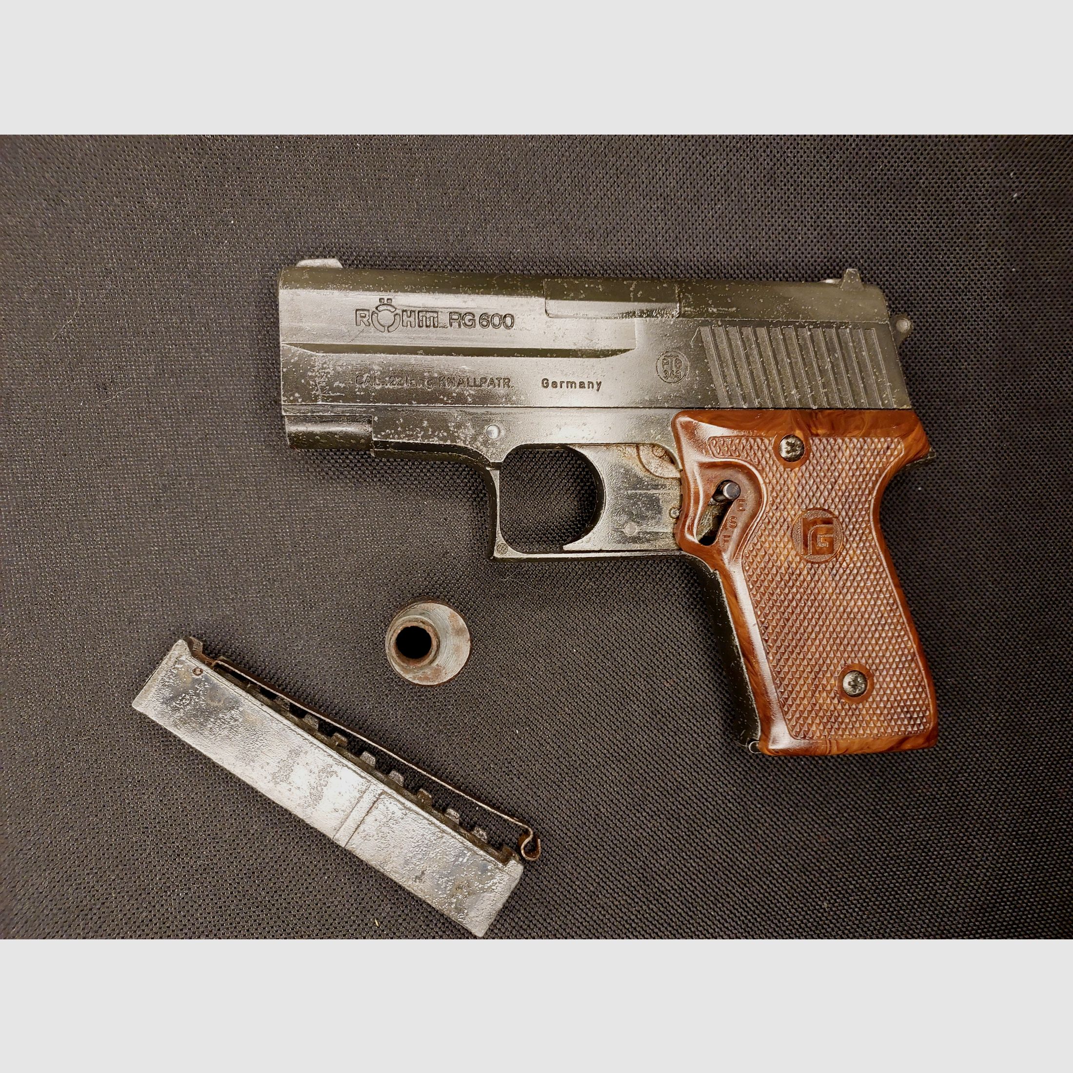 Röhm RG600 Schreckschusspistole .22 l / 6 mm Flobert (PTB 327) RG 600 SELTEN!