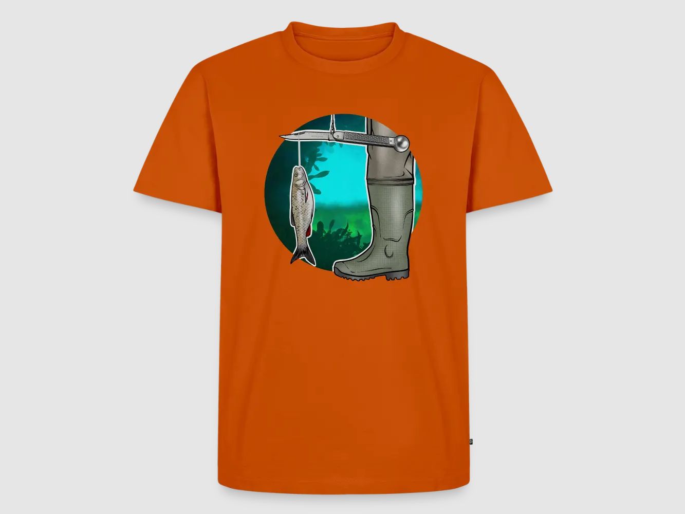 PUMA Men´s Premium T-Shirt „Waagemesser – Petri Heil"