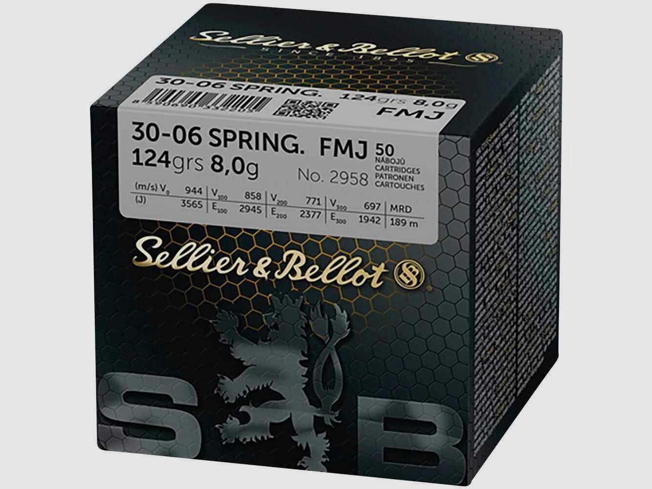 Sellier & Bellot S&B FMJ 124grs - 50 pcs., image 1 of 2
