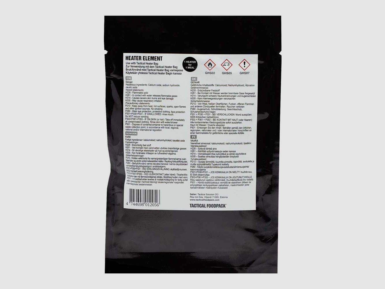 Tactical Foodpack Heater Pad