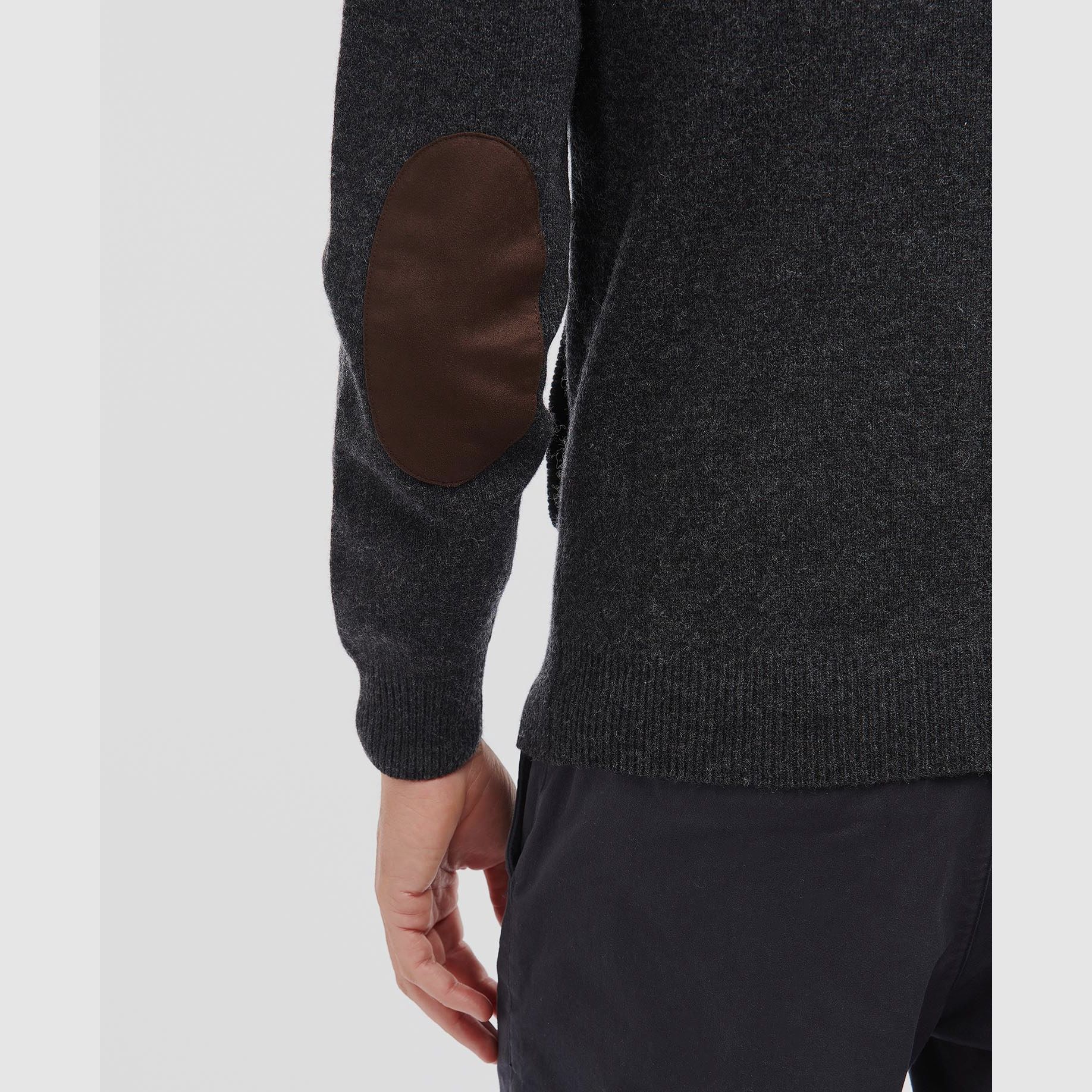 Barbour Strickjacke mit Patches