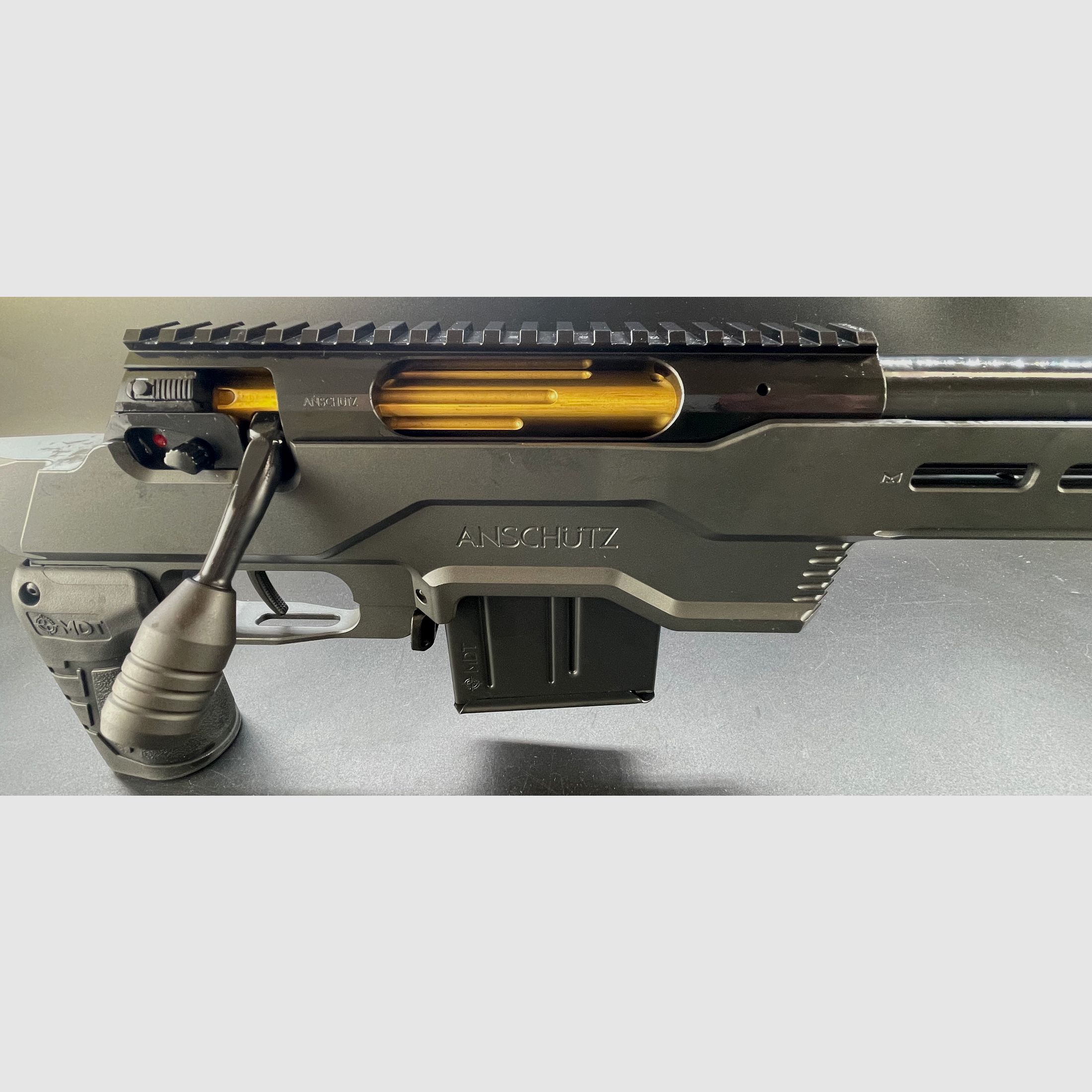 J.G. Anschütz 1782 D APR Grey 6.5 Creedmoor Gold "TIN" in the ACC Premier Chassis by MDT M18x1 660 LL