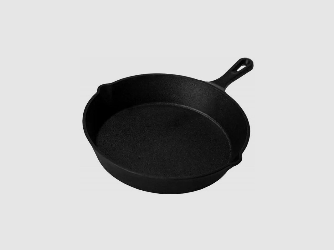 Grillfürst Gusseisen Pfanne mit Stielgriff