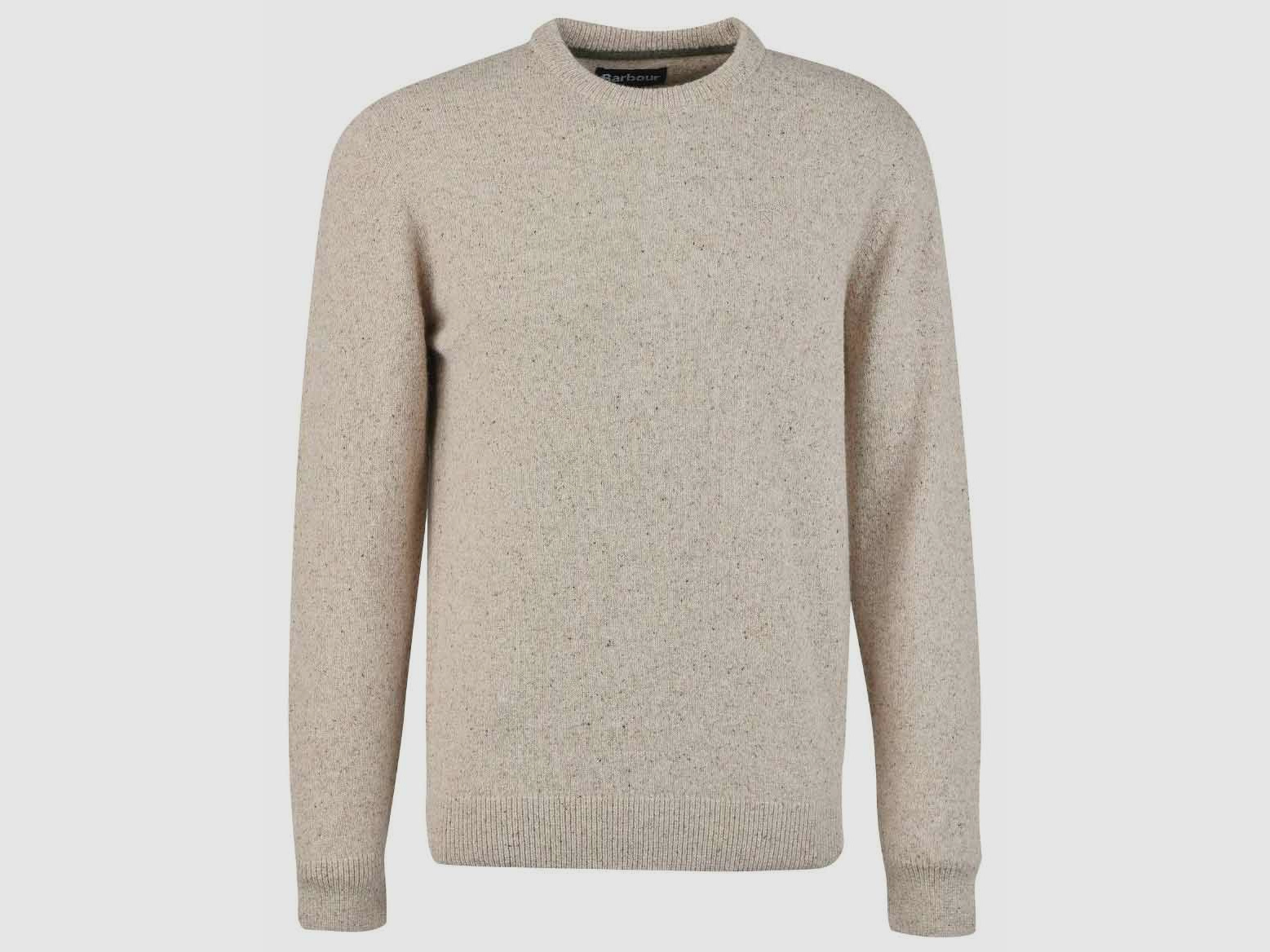 Barbour Pullover Essential Tisbury Crew Dark Sand