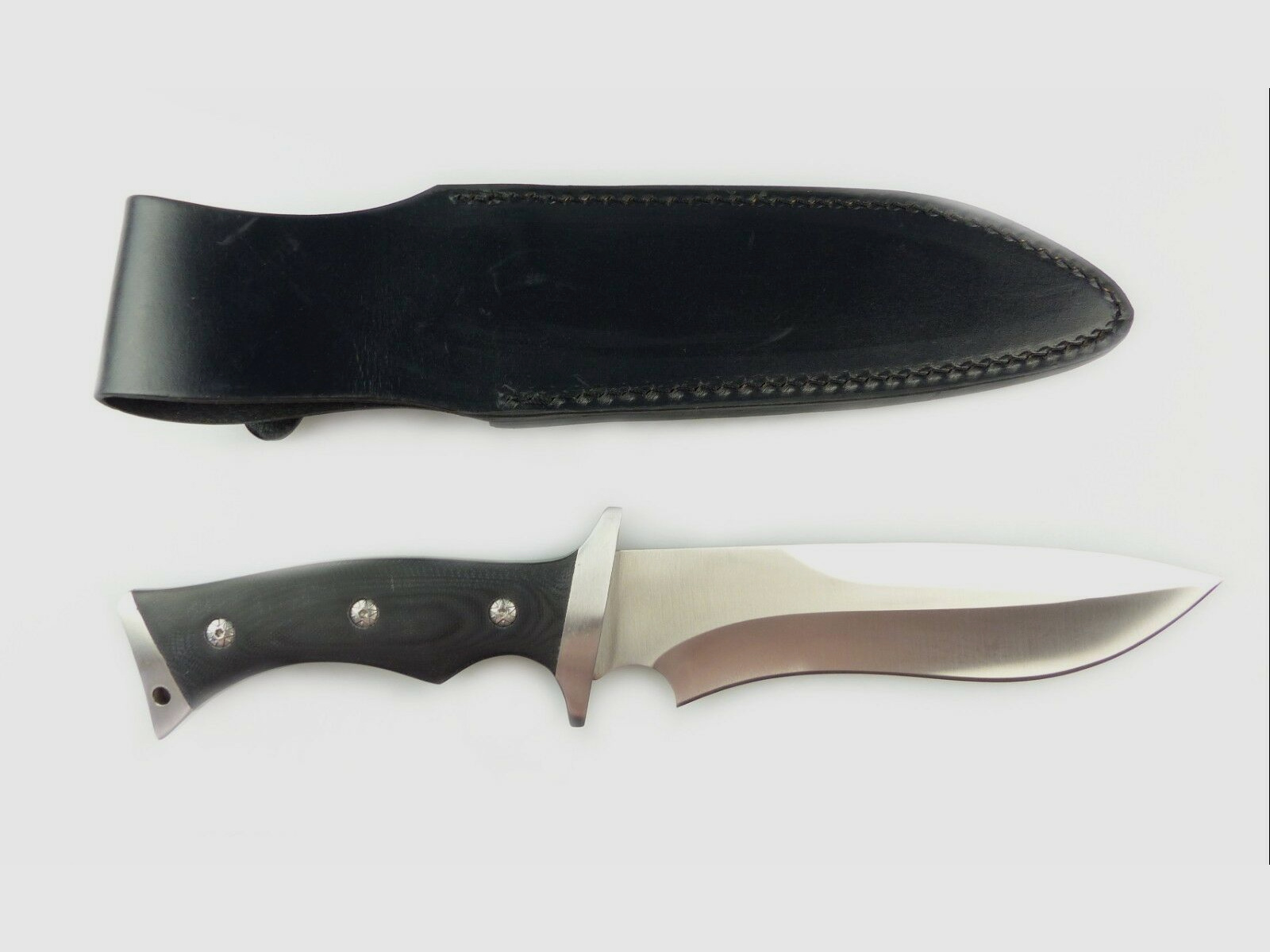 181946 Parforce Outdoormesser Conquista mit Lederscheide in Geschenkbox
