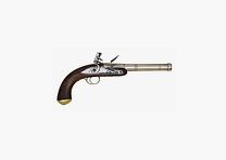 Pistolet Queen Ann à silex cal. .50