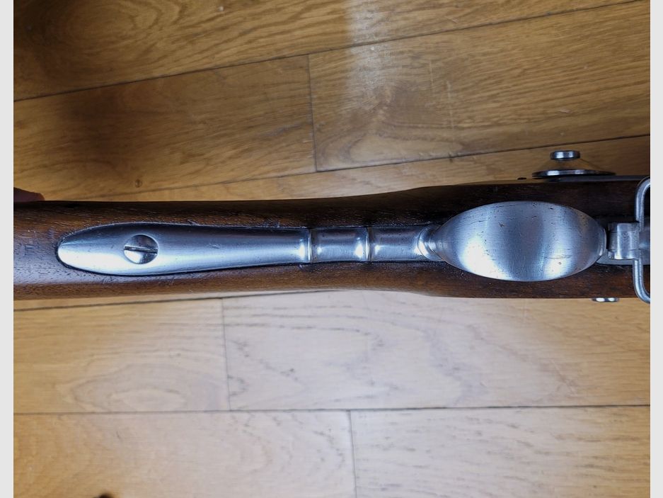 Außergewöhnliches Infanteriegewehr 1822 T (nicht Tbis) – Königliche Manufaktur Mutzig 1838 – Bajonett Museumszustand, Bild 10 von 29