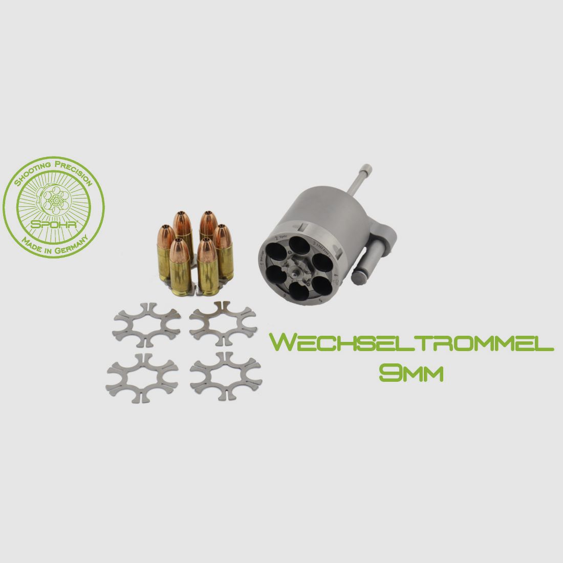  Spohr 284 Carry Stainless 4 Zoll Revolver mit Wechseltrommel