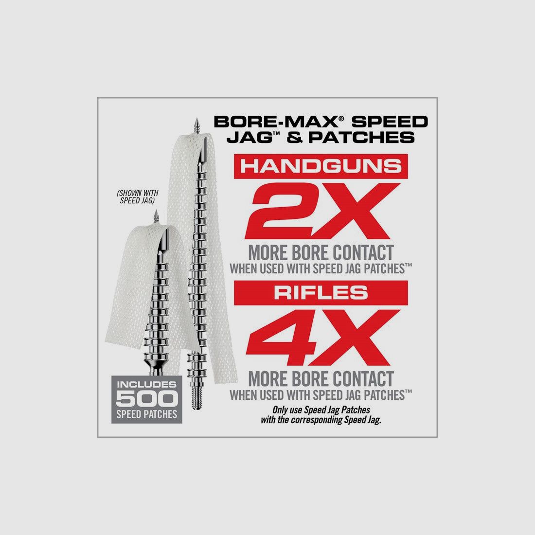 Real Avid Bore-Max Speed Jags & Patches Mehrkaliber-Pack