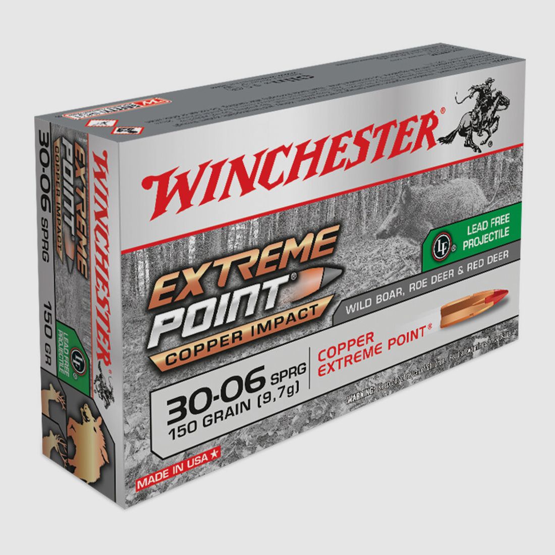 Winchester Extreme Point Copper 150gr à20 .30-06 Spring.