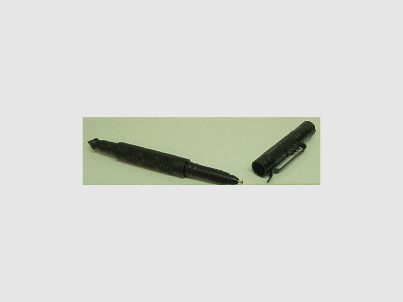 Stylo tactique TP III avec lampe - Stylo à bille, brise-vitre, cli