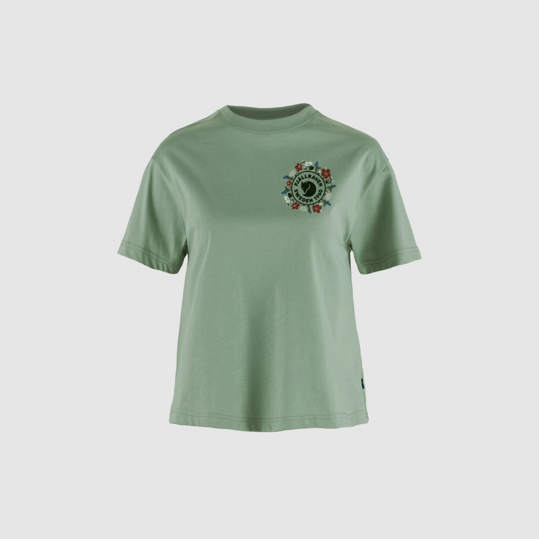 Fjällräven Fjällblomster Logo-T-Shirt W Misty Green, Bild 1 von 2