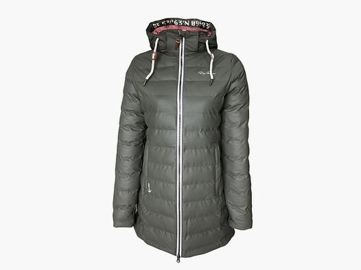 DRY FASHION Damen Gesteppter Mantel "DANZIG" Oliv
