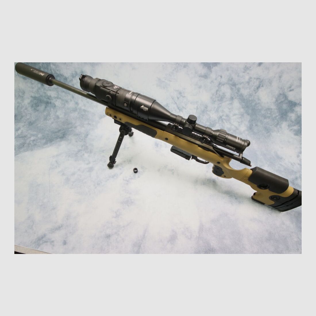 Tikka Komplettangebot T3x GRS Berserk Schaft+Steiner Ranger 4 +Schalldämpfer+Wärmevorsatzgerät Pulsar