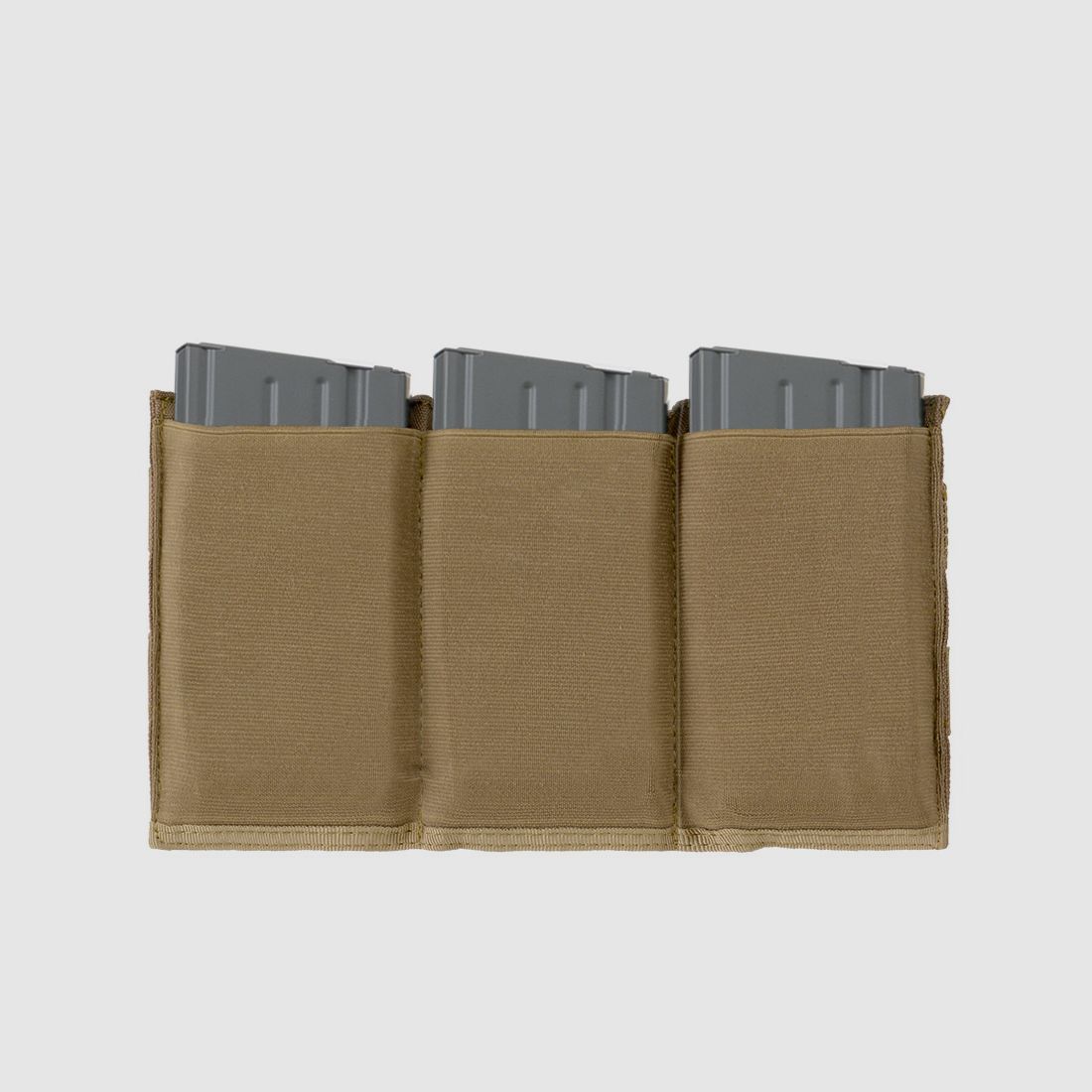 Elastic Triple SR25/M14/SCAR-H/HK417 Magazine Pouch - Coyote