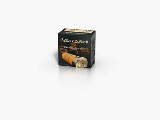 BOITE DE 25 CARTOUCHES SELLIER & BELLOT RUBBER BALL 2 BALLES CAL.12