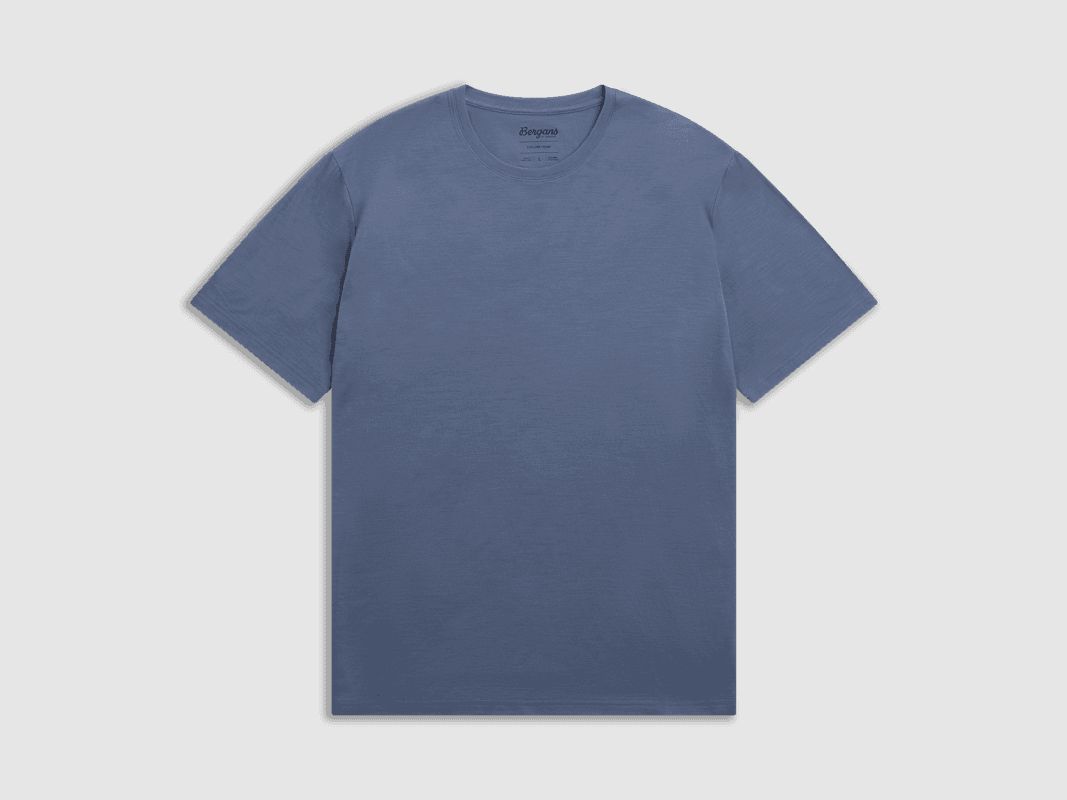 Bergans Merino Light Tee Men Granite Blue M