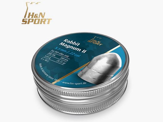 Balines H&N Rabbit Magnum II cal. 5,50 mm. Lata 200 uds. de 1,64 g.
