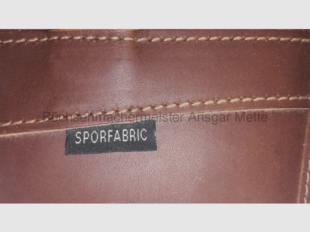 Sporfabric , Frankreich, Flintenfutteral, Leder, Fellfutter	 Sporfabric , Frankreich, Flintenfutteral, Leder, Fellfutter