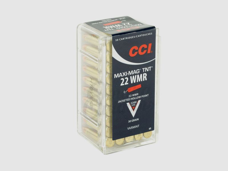 CCI Maxi-Mag TNT .22 WMR 30GR JHP 50 cartucce