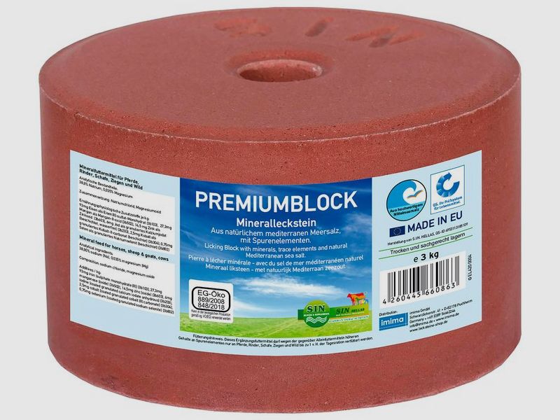 Premium-Mineral-Salzleckstein der Marke Imima