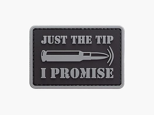 Just The Tip PVC Patch Schwarz