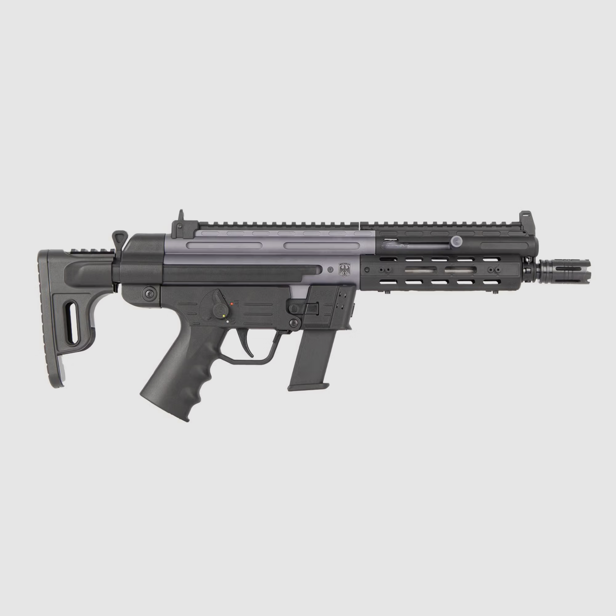 GSG-9 Telescopic Gun Metal Blue Kal. 9mm Para, 10 Schuss, 7.5″ Lauf (Gesamtlänge: 565 – 715 mm), Bild 1 von 6