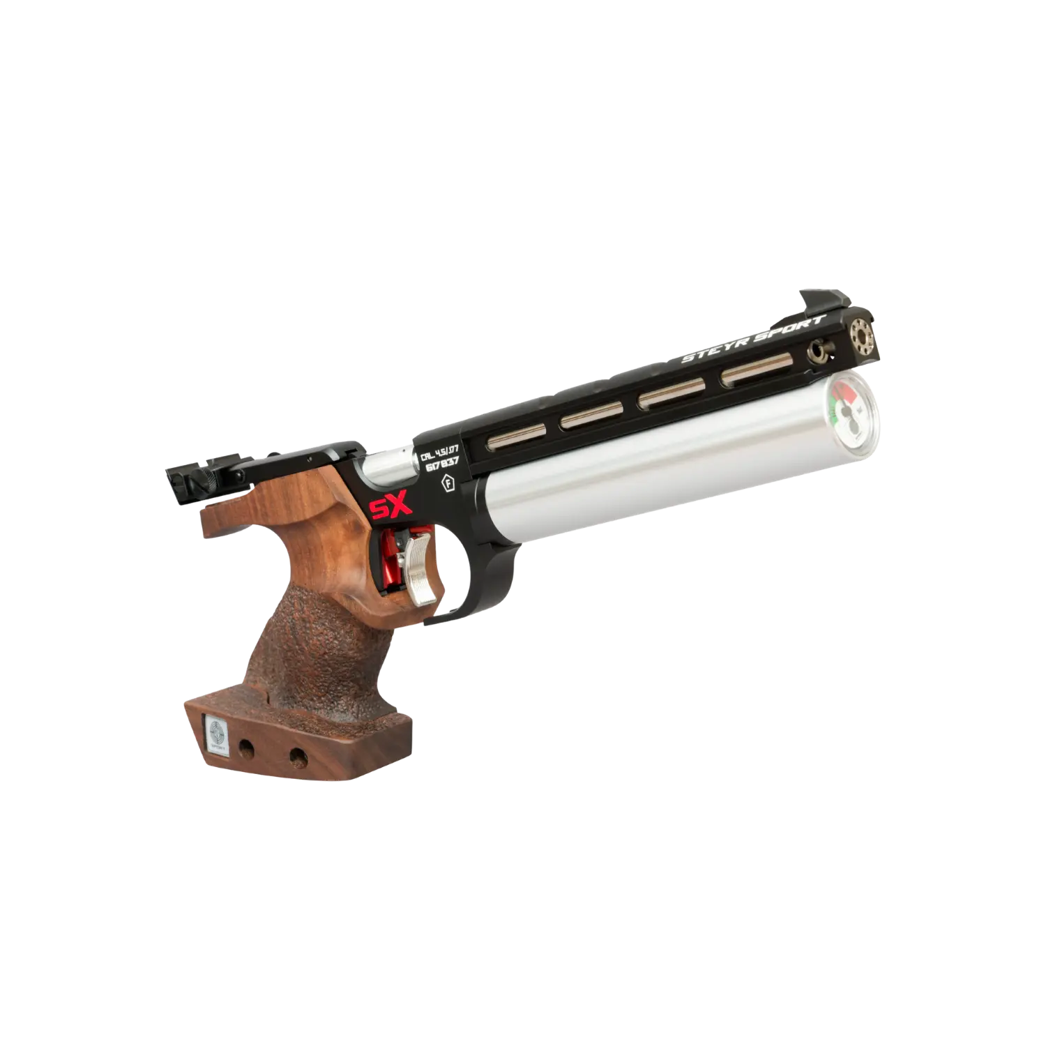 Steyr EVO 10 E SX COMPACT zwart wedstrijdpistool 4,5 mm, afbeelding 3 van 5
